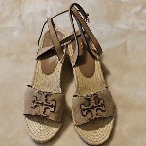 Tory Burch Tan Espadrille Sandals